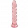 Анальная елочка из розового геля Crystal Jellies Anal Plug Bumps - 15,2 см.