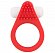 Красное эрекционное кольцо LIT-UP SILICONE STIMU RING 1 RED